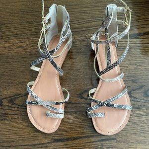 SNAKESKIN SANDALS